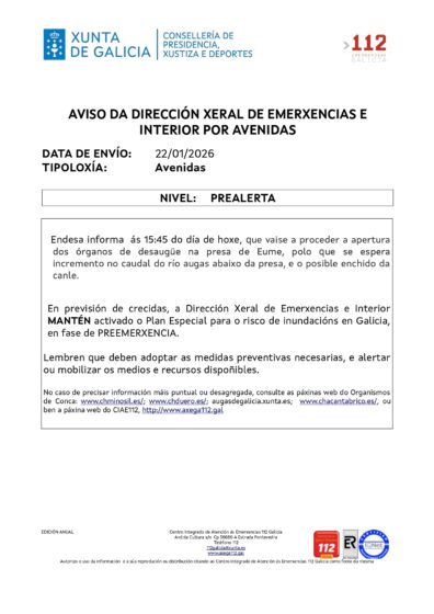 AVISO 112 APERTURA COMPORTAS PRESA DO EUME