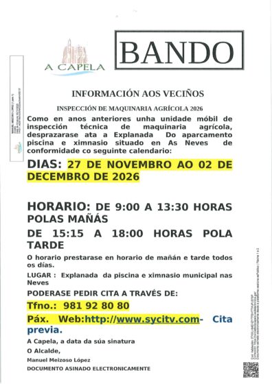 ITV  VEHÍCULOS AGRÍCOLAS